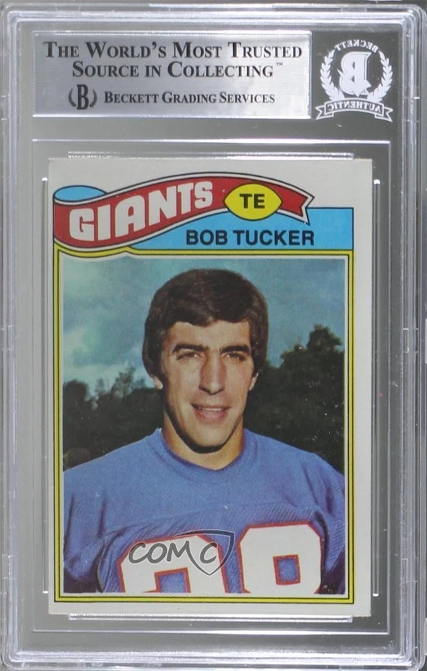 BAS 1977 Topps Bob Tucker #124 Authentic Auto - Image 2 of 2