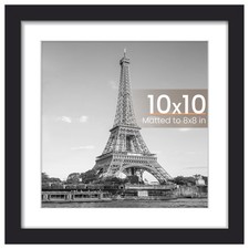 upsimples 10x10 Picture Frame, Wall Decor Photo Frames, Black 1 10x10,