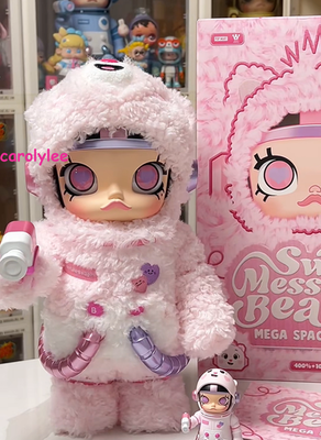 Authentic Pop Mart X Care Bears Mega Space Molly 400%+100% Sweet