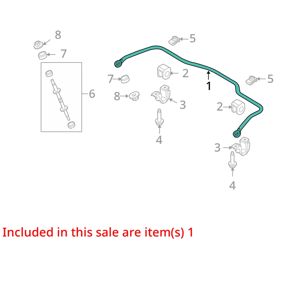 2007 Ford Crown Victoria RWD Rear Stabilizer Bar OEM 116K Miles - LKQ417767760 - Image 4 of 4