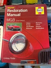Haynes Restoration Manual Mgb 2nd Edition H607 Hardcover By Lindsay Porter