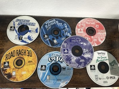 PlayStation 1 Video Game Disc Only Lot - Tomb Raider Tiny Toon Ready 2 Rumble