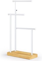 SchmuckstäNder Holz Drehbar 51Cm FüR Ketten, Ohrringe, Ringe, ArmbäNder