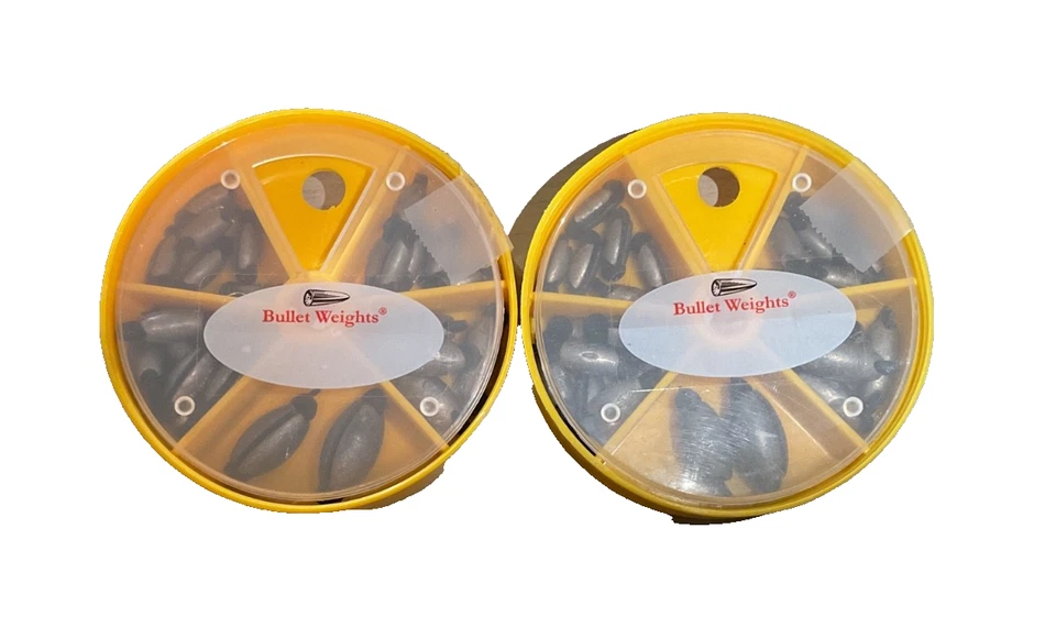 (2 Packs) 25 Piece Assortment of In-Line Sinkers (Rubber Grip) by Bullet Weights - image 2 of 2
