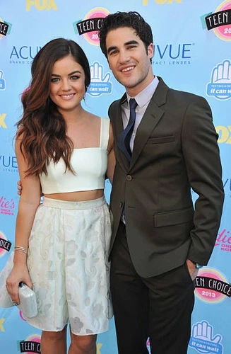 Actors Lucy Hale Darren Criss at 2013 Teen Choice Awards at Gibson - Old Photo 1