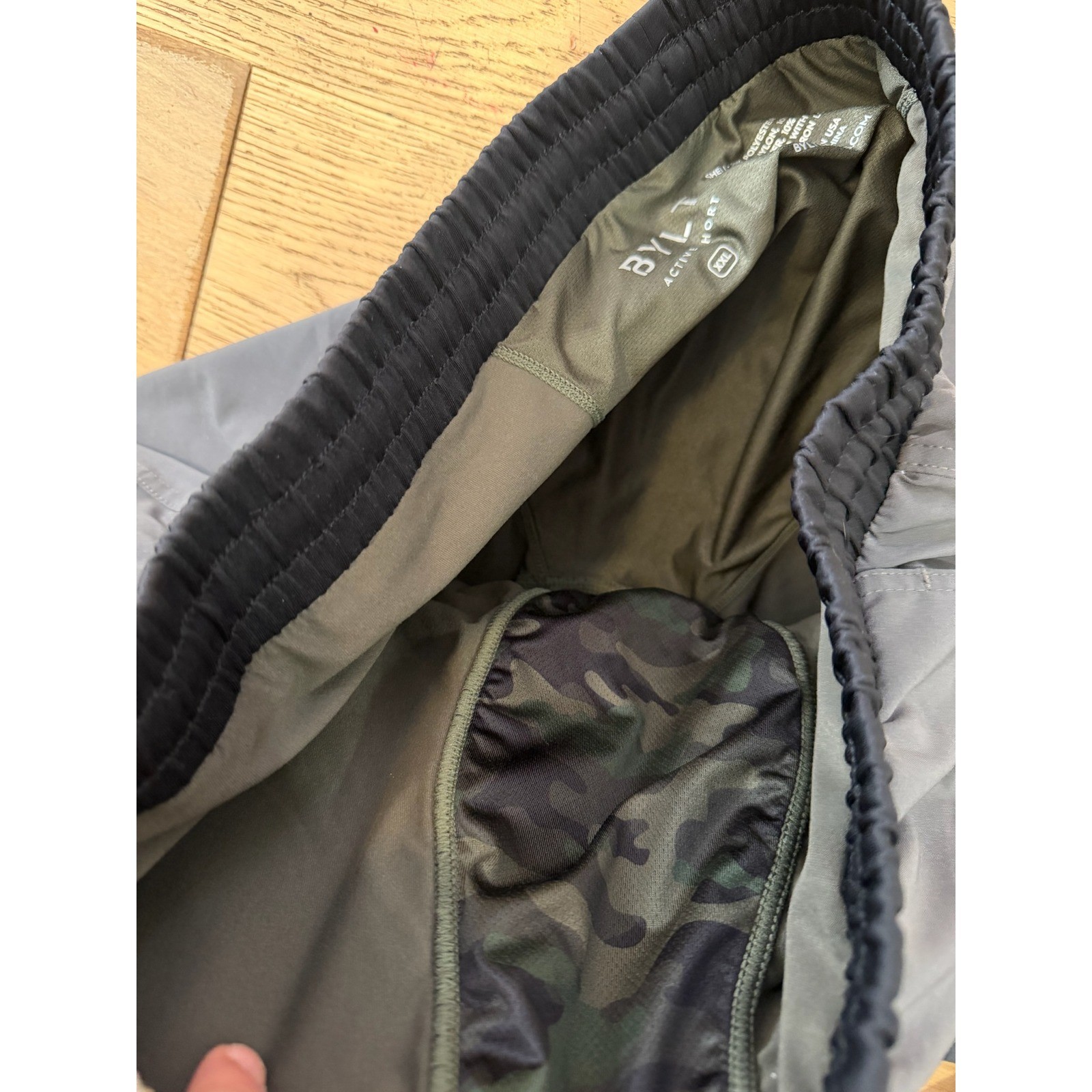 BYLT Premium Basic Lined Active Short Gray XXL Si… - image 3