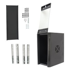 6U Server Rack Enclosure Wall Mount Network Cabinet Enclosure 15.5'' Deep Lock