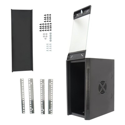 6U Server Rack Enclosure Wall Mount Network Cabinet Enclosure 15.5'' Deep Lock