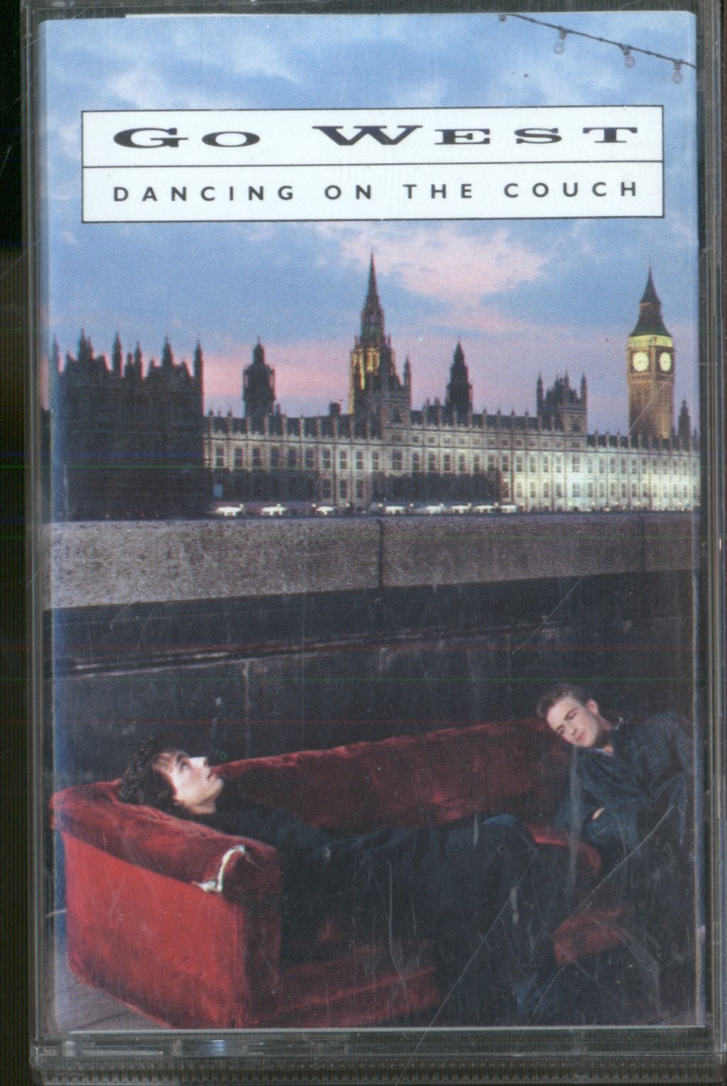 Go West Dancing On the Couch cassette UK Chrysalis 1987 cassette. Clear shell
