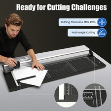 Paper Trimmer Heavy Duty Guillotine Paper Cutter 36" Cut Length Rotary Trimmer
