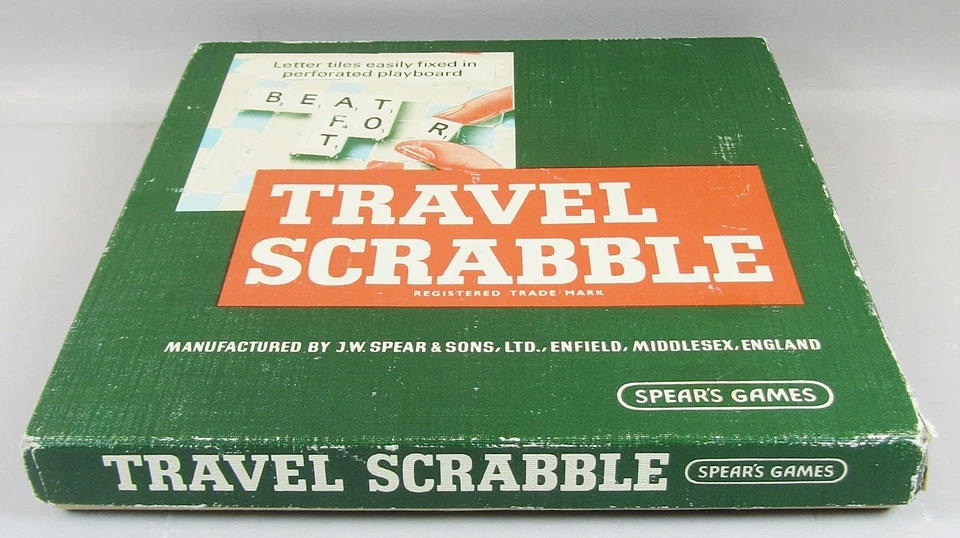 Vintage Travel Scrabble by Spears Games Complete Retro  Replacement Tile Bag - Image 4 of 4