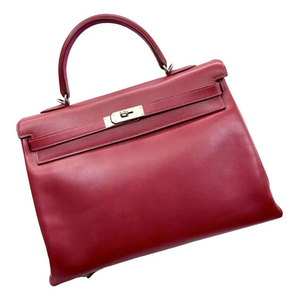 HERMES KELLY 35 FLASH RUBIS RED ROSE TYRIEN CLOCHETTE KEYS CADENA SPA RECEIPT