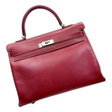 HERMES KELLY 35 FLASH RUBIS RED ROSE TYRIEN CLOCHETTE KEYS CADENA SPA RECEIPT