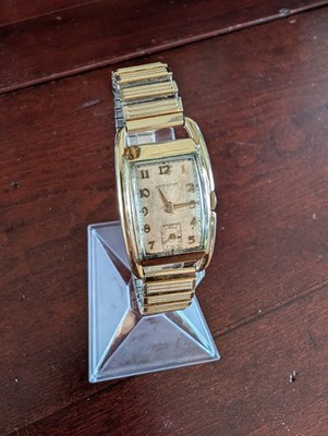Vintage 1951 Mens Hamilton Sutton 14k Gold Filled Wristwatch - Serviced