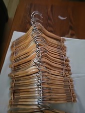 39 Premium Wooden Hangers Coat Clothing Boutique With 360 Swivel Hook Non-Slip