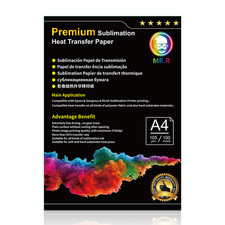 A4 Dye Premium Sublimation Paper For Ricoh Sawgrass Epson Printer Heat Transfer