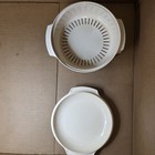 Vintage Tupperware Almond Microwave Vegetable Steamer Cooker Stacker Set 4-Piece — photo 3