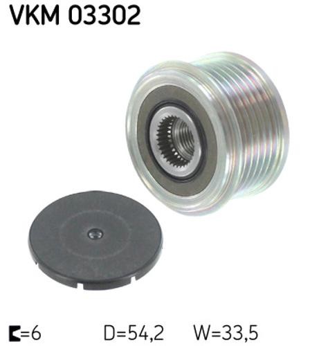 ALTERNATOR FREEWHEEL CLUTCH VKM 03302 FOR PEUGEOT EXPERT/Van 206/SW/Hatchback