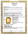 GENUINE 8.70 Cts YELLOW TOPAZ RING SOLID 10K WHITE GOLD - Free Appraisal - NWT — photo 8