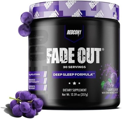 Redcon1 Fade Out High Potency Sleep & Recovery Formula 30 Servings 4 Flavors New