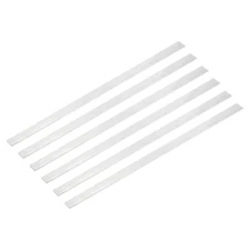 6 Pcs Square Aluminum Flat Bar, 1/16" (1.5mm) Thick x 19/32" (15mm) Width x 12"