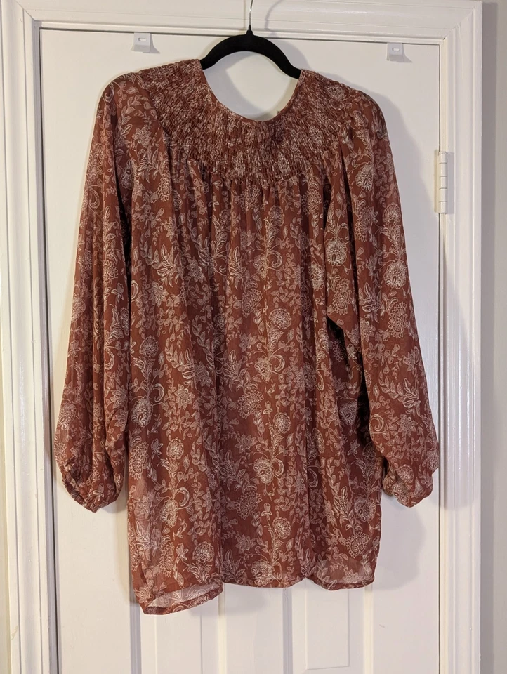 Janina ржавчины цветочный крестьянин блузка | ЕС 40 (~ США M/L) - Изображение 4 из 4