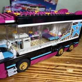 LEGO FRIENDS: Pop Star Tour Bus (41106) Near Complete With Mini Figs & Manuals