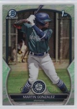2023 Bowman Chrome Prospects Lunar Glow Refractor Martin Gonzalez #BCP-28 pv7