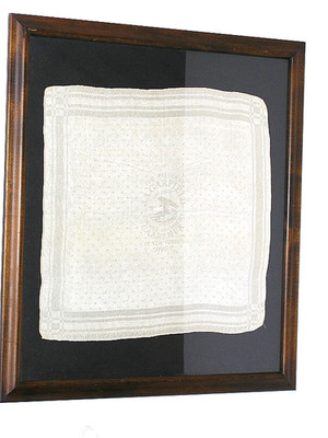 AUTHENTIC PRESIDENT JAMES GARFIELD Election 1880 SILK DINNER NAPKIN MUSEUM PIECE