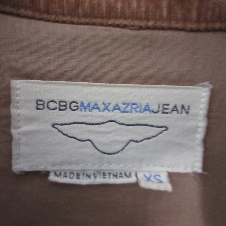 Vintage BCBG Max Azria Corduroy Jacket Blazer XS Brown Corduroy Y2K 90s Fitted - Image 4 of 4