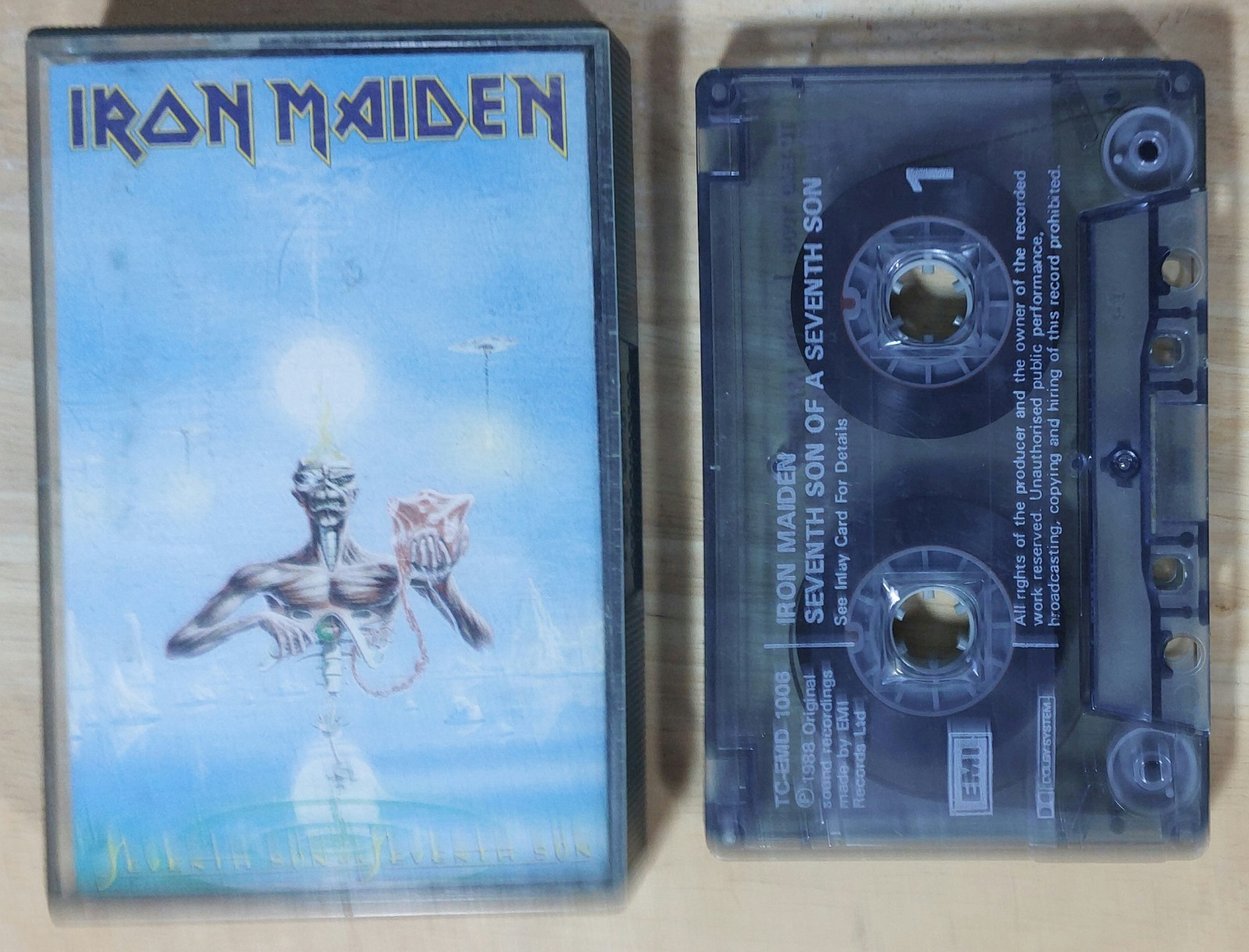 Iron Maiden - Seventh Son of a Seventh Son- Cassette Tape Album