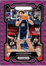 2024 Panini Prizm Draft Picks #76 Anton Watson Prizms Purple Wave