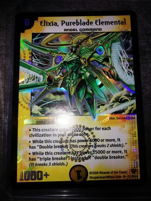 Duel Masters DM10 - Elixia, Pureblade Elemental S1/S10 - Super Rare - Mint PSA