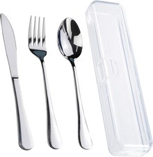 Travel Utensils With Case, Stainless Steel Re...