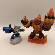Activision Skylanders Giants Figure Lot Hot Head (Giant) & Jet-Vac (Air) 2012