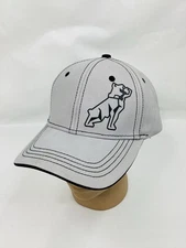 Mack Trucks Bulldog Logo Gray Snapback Hat Cap Black Stitching Adjustable Adult