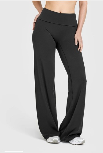 Oner Active Soft Motion Fold Over Straight Leg Bottom Soft Black Size M Long