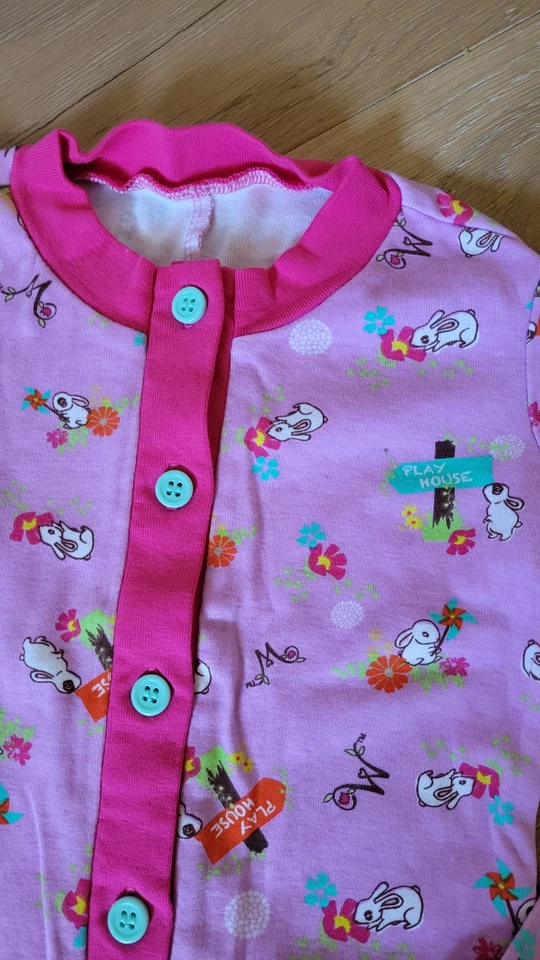 💕Pijama para niñas talla 6 American Girl WellieWishers Hop to It estampado de conejito Foto 2 de 4