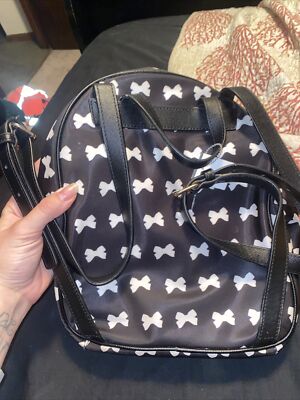 ? Kate Spade NWOT Wilson Road Bradley Bow Pattern Backpack, Black and White, Sm Bradley Backpack Wilson Road Kate Spade Clearance Kate Spade  main image 4