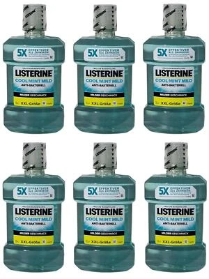 JOHNSON & JOHNSON 6x Listerine coolmint - Zero milder Geschmack ohne Alkohol 6x 1 Liter