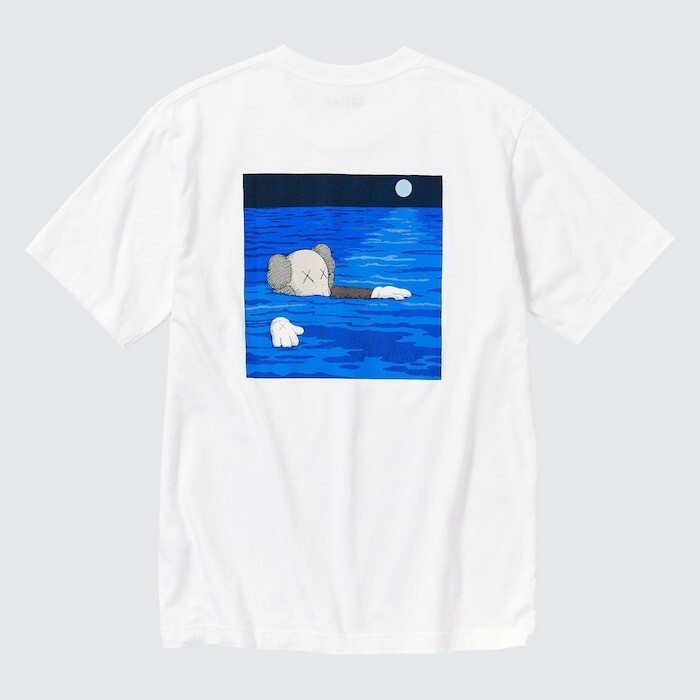 ★23AW★KAWS UT Graphic Tee New 2023 KAWS UT Graphic T-shirt Short Sleeve White Color