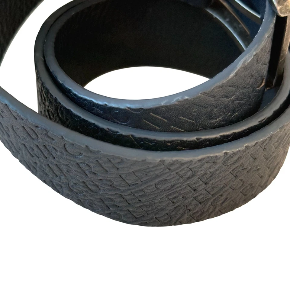 Cinturón de cuero con logotipo Rip Curl para hombre talla pequeña azul informal clásico carrera universitaria Foto 3 de 4