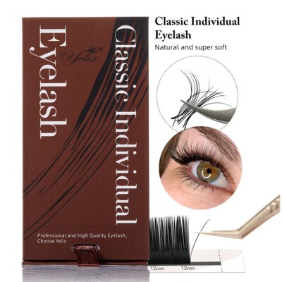 Yelix C/D Curl 0,07 Volume and Classic Lashes Extensions Super Matte Individual