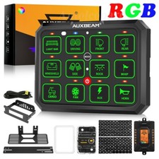Auxbeam 12 Gang Switch Panel Rb120 Universal Circuit Control Relay System Box Us