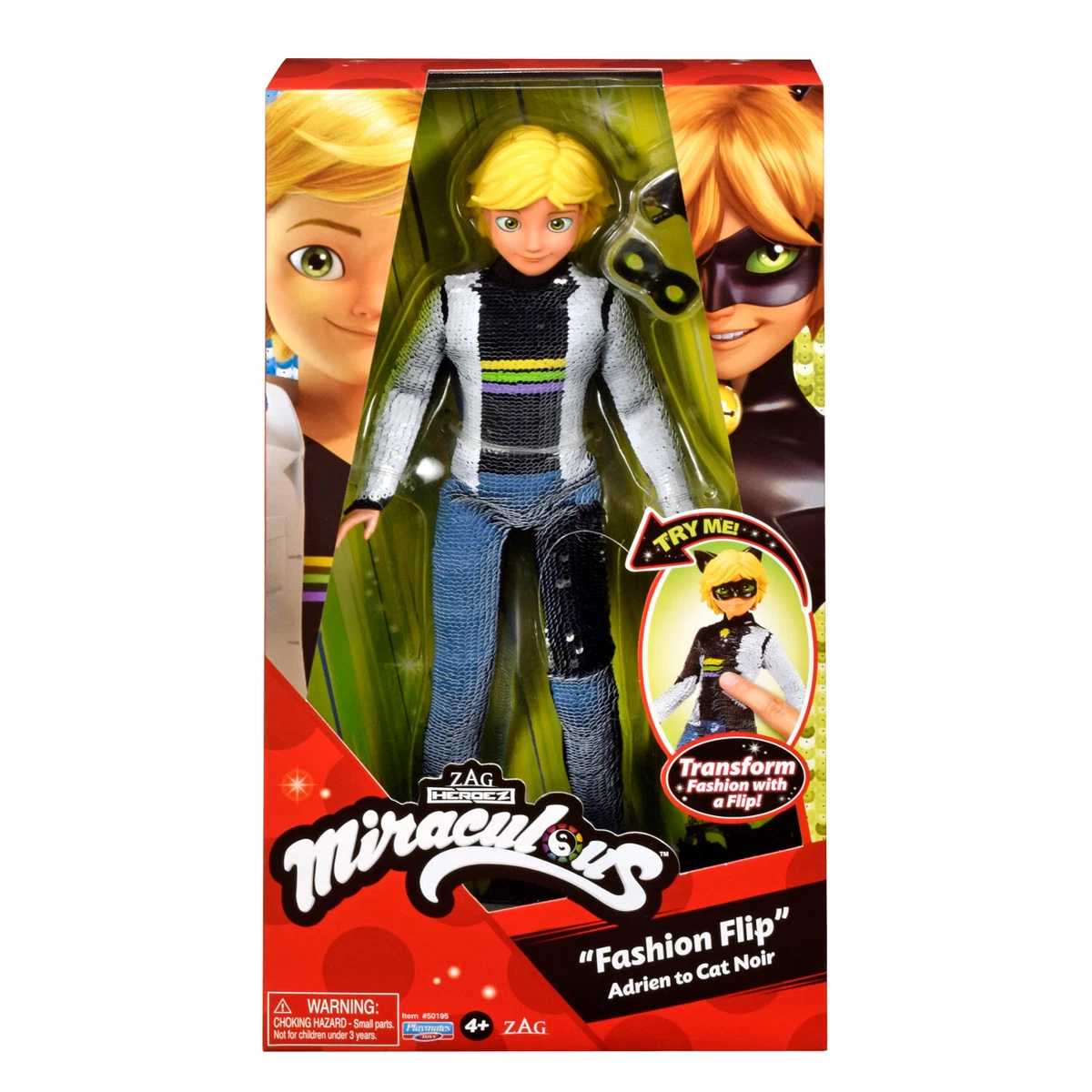 Jouet pour enfants figurine Miraculous Ladybug and the Black à partir de 4  ans