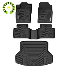 3D Floor Mats & Cargo Liner Set for 2016- 2021 Honda Civic Sedan All Weather TPE