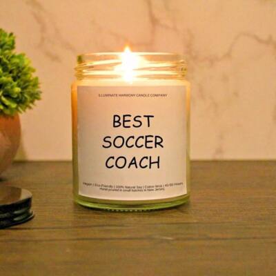 Best Soccer Coach Candle | Soccer Coach Gift Ideas | Soccer Coach Present Ideas