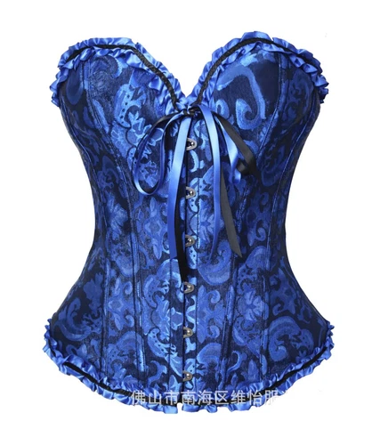 Neu Sexy Top Dessous Burlesque Corsage Vollbrust Korsett Korsage Damen Corset - Bild 21 von 33