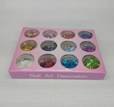 Foil Butterfly Nail Art Decoration Butterflies 12 Colors