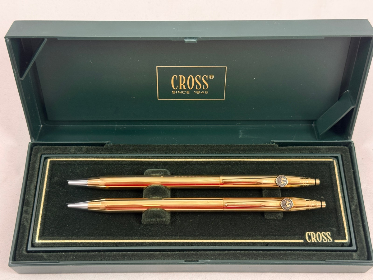 CROSS CLASSIC CENTURY 18K GOLD FILLED MOTOROLA BALLPOINT PEN &.5MM